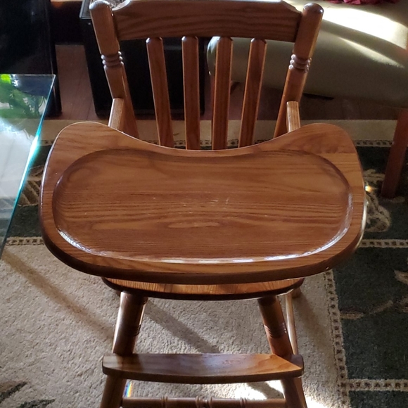 classic wooden high chair
